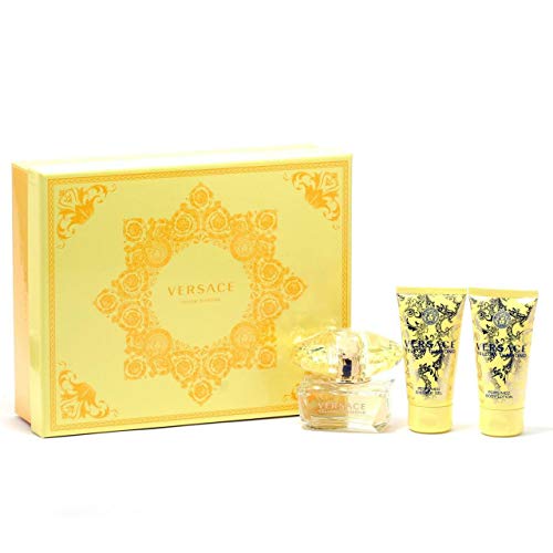 Versace Yellow Diamond for women 3pcs gift set in hard Box by Versace (746480054392)