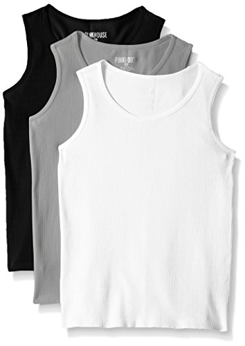 Piece Rib Seamless Tank, White 