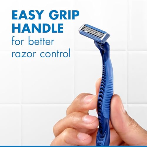 Gillette Sensor3 Comfort Disposable Razors for Men, 8 Count, Lubrastrip Glides Easily Over Your Skin