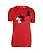 Under Armour Boys' Rising Pixelated Logo T-Shirt, Risk Red (600), Youth Medium
