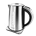 Homgeek 1.7 Litle Electric Kettle Precise Temperature Control Water Kettle Stainless Steel Cordless Tea Kettle with 6 Temp Setting, Auto Shut-off, Boil Dry Protection, Keep Warm Function, 1500W