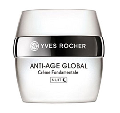 Yves Rocher Anti-Age Global Complete Anti-aging Night Care Cream, 50 ml (Imported from France/ Not Available in USA)