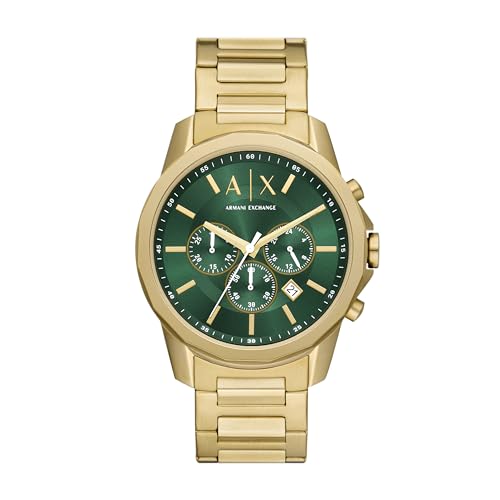 A｜X ARMANI EXCHANGE A|X Armani Exchange Chronograph Dress Watch for Men with Stainless Steel, Silicone or Leather Band