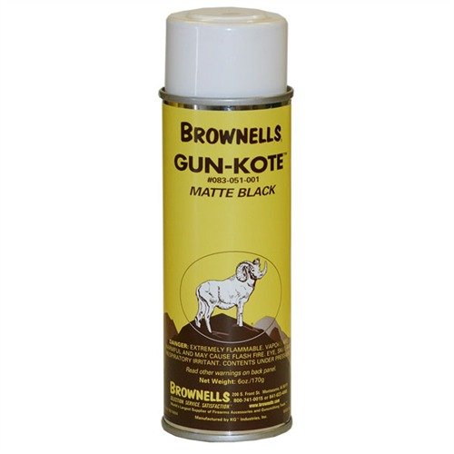 Gunkote Spray-On/Bake-On Firearm Finish (Matte Black)