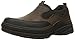 Skechers USA Men's Holdren Darwood Slip-on Loafer,Dark Brown,11 M US
