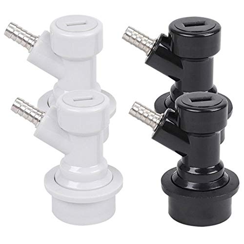 SODIAL 2 Pairs Homebrew Ball Lock Keg Disconnect Liquid And Gas Barbed Connectors Cornelius Corny Kegerator Beer