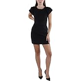 French Connection Womens Lolo Stretch Bow Back Dress