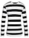 SSLR-Long-Sleeve-Tee-Shirts-for-Men-Striped T Shirts Crewneck Cotton Causal