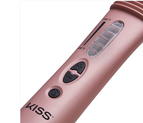 kiss products professional ceramic hair styling comb straightener gold edition