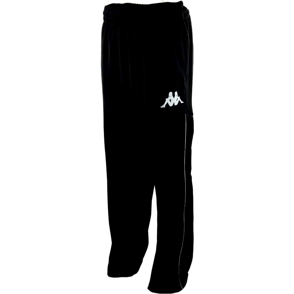 Kappa Basketball Basi Sports Trousers, Unisex Adult, unisex_adult, Sports trousers, 302DRH0, Black (Black), S