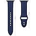 Huanlong 42mm New Soft Silicone Sport Style Replacement Iwatch Strap Band for Apple Wrist Watch Series 1/2/3(Midnight Blue 42mm M/L)