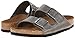 Birkenstock Unisex Arizona Soft Footbed Sandal, Iron Oiled Leather, 37 M EU/6-6.5 B(M) US Women