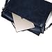 ECOSUSI Men's Briefcase PU Leather Shoulder Satchel Computer Bag with Back Pocket fits 15.6 inch Laptop, Blue