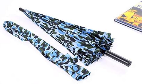 QQYSD LYX Long Handle Umbrella, 24 Bone Straight Rod Windproof Umbrella Oversized Business Long Handle Umbrella Windproof Reinforcement Camouflage Umbrella Outdoor Waterproof