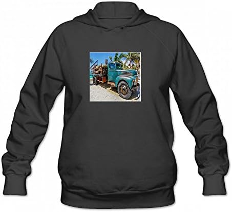 Fangeshi All Things Mexican Image of Antique Truck In Cancun Women Hoodies Sweatshirt