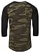 NE PEOPLE Mens 3/4 Sleeve Baseball Tshirt Raglan Jersey Shirt (S-2XL)