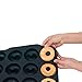 Large Luxury Silicone Donut Pan - BPA-Free, SUPER-NON-STICK, 12 Full Size Doughnut Mold, Bagel Pan with Bonus Pastry Bag and Recipe Card.