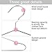 PUERSIT Stainless Steel Mental Hanger, Wire Hangers for Clothes 50 Packs Strong Metal Wire Hangers Coat Hangers Clothes Hangers Standard Hangers for Home and Kitchen，Silver