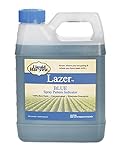 Liquid Harvest Lazer Blue Concentrated Spray Pattern Indicator - 1 Quart (32 Ounces) - Perfect Weed Spray Dye, Herbicide Dye, Fertilizer Marking Dye, Turf Mark and Blue Herbicide Marker