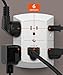 Fosmon 6-Outlet Wall Plug, Six Plug Outlet Adapter, Multiple 6 Way Wall Plug Extender for Travel, Cruise, Dorm, Home and Office, 15A 125V 1875W, 3 Prong, 2 Pack