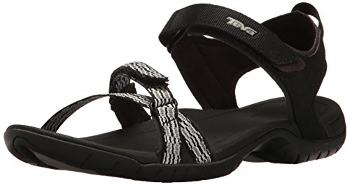 Teva Women's W Verra Sandal, Modern Stripes Black/White, 9 M US