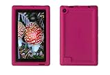 Bobj Rugged Case for Amazon Fire 7 2015 5th Generation - BobjGear Custom Fit - Patented Venting - Sound Amplification - BobjBounces Kid Friendly (Rockin' Raspberry)