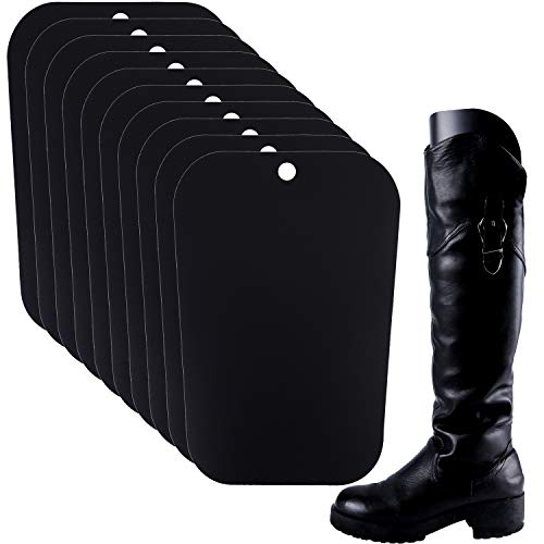 Ruisita 10 Pieces (5 Pairs) Boot Shaper Form Inserts Boots Tall Support for Women and Men (16 inches, Black)