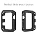 Jianye Apple Watch Tempered Glass Screen Protector(2 Pcs) ,Premium Surface Hardness Full Coverage Metal Frame Tempered Glass Screen Protector