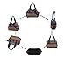 COOFIT Stripe Leisure Canvas Top Handle Cross Body Bag Tote Handbags for Women