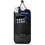 Travel Neck Wallet Passport Holder - Rfid Blocking Boarding Pass, Travel Document Organizer for Men and Women