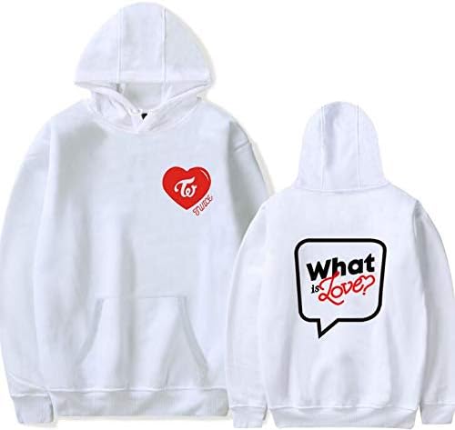 Amazon ユカリ Yukari 韓流グッズ Twiceパーカー トレーナー長袖シャツlovelys 応援服 韓国twiceトップス男女兼用 M ホワイト トレーナー パーカー 通販