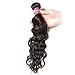 UNice Hair Icenu Series 10A Brazilian Natural Wave Virgin Hair 1 Bundle of Hair Weft, Unproceesed Human Hair Extensions Natural Color 100g/pc (22inch)