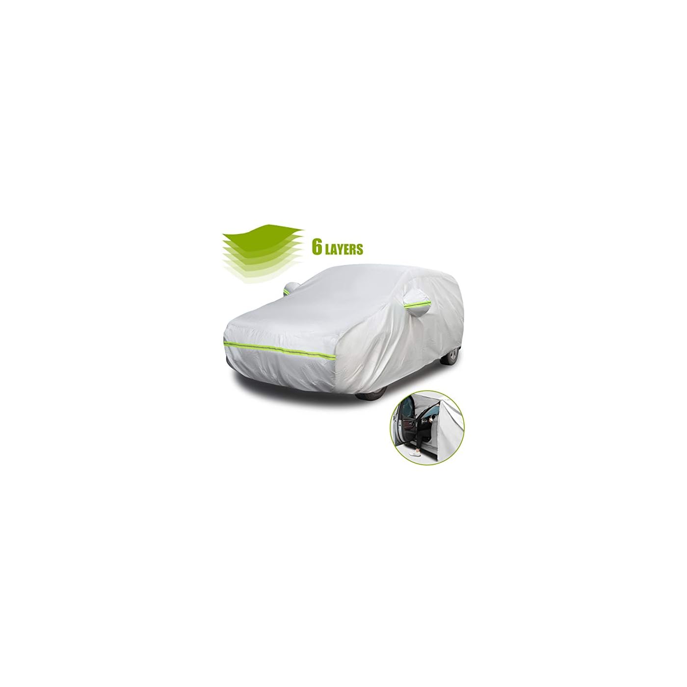 Favoto Cubierta de Coche Impermeable Funda de Coche Exterior Oxford