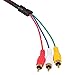 Fivetech 5FT 1080P HDMI Male to 3 RCA Video Audio AV Cable Adapter for TV HDTV DVD