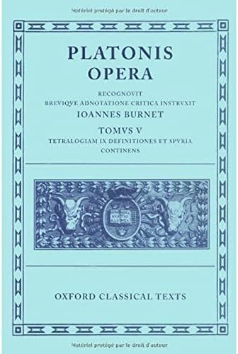 Amazon.com: Opera (Oxford Classical Texts): 9780198145400: Plato