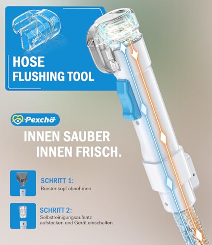 PEXCHO Polsterreiniger Gerät 550W Waschsauger für Teppich, Sofa & Autositze, Teppichreiniger Nasssauger gegen Tierflecken und Gerüche, 18kPa Textilreiniger mit Selbstreinigungsfunktion, JJB-718