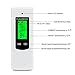 FLOUREON RF433MHz Wireless Thermostat RF Plug Electric Heating and Cooling Temperature Controller LCD Display Green Backlight (TS-808, White)