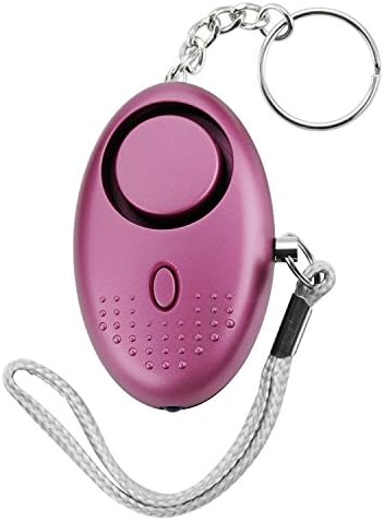 Personal Alarm, 140DB Self-Defense Electronic Device Security Alarm Emergency Keychain with LED Light for Men Women Kids Students (purple)
