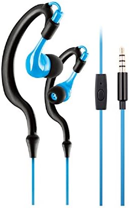 KIMMAR Handfree Exercise/Running/Sports & Gym Headset Sweat Resistant Earphone Headphone With Microphone For IOS Android Smartphone and Mp3 (Blue)