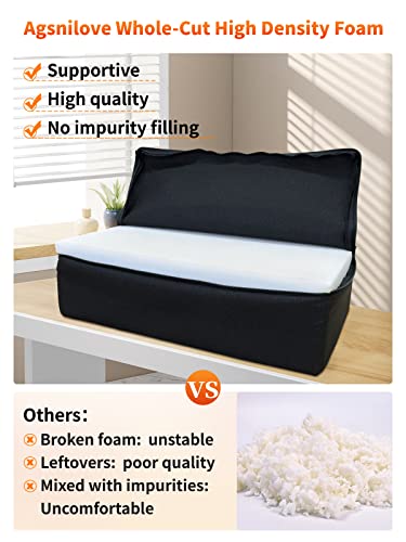 Agsnilove Meditation Cushion Yoga Bolster Pillow Thick High Density Foam Floor Seating Cushion for Yoga Meditation Living Room Sofa Balcony Outdoor