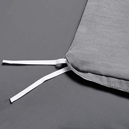 INGALIK Bedding 3 Piece Duvet Cover Set Twin Size with Zipper Closure Ultra Soft Breathable 100% Washed Microfiber Hotel Luxury Solid Color Collection 3pc (1 Duvet Cover + 1 Pillow Shams) Grey - Thumbnail 3