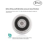 Men Facial Cleansing Brush Waterproof 2 Speed Face Cleanser Exfoliators Scrubber Deep Pore Facial Cleansing Brush Head Replacement (white)