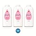 Johnson's Baby Powder Triple-Pack for Delicate Skin, Hypoallergenic and Free of Parabens, Phthalates, and Dyes Baby Skin Care, 3 x 22 oz (Pack of 3)