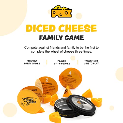 Diced Cheese Game Easy FamilyFriendly Party Games Dice Games for
