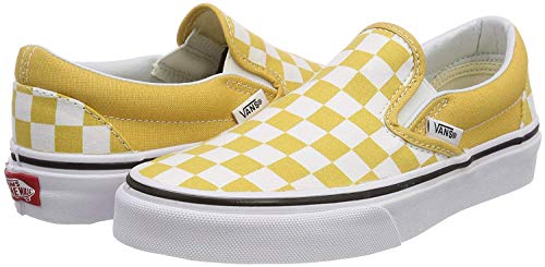 Classic Slip On (Checkerboard) Ochre/True White,Size 12 M US Women / 10.5 M US Men