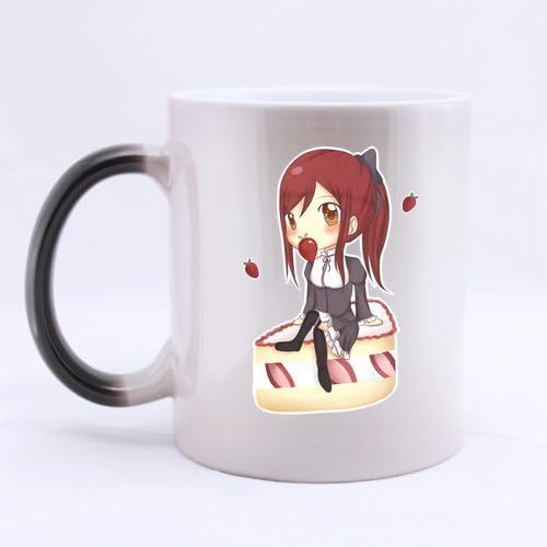 Japanese Anime Fairy Tail Erza Scarlet Customized Design Morphing Mug Coffee Mug Creative Milk Mug Personalized Tea Cup 11OZ by BOLALA Morphing mug