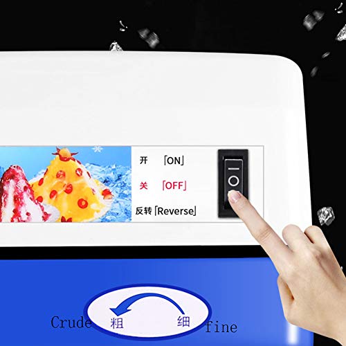 Kommerzielle Eiscrusher Maschine Vollautomatische Einstellbare Home Tabletop Ice Shaver Schneekegel Maker Restaurant… – Bild 4
