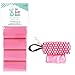 Oh Baby Bags Diaper Bag Clip-On Dispenser with Scented Disposable Bags for Dirty Diapers - Bags Made of Recycled Plastic - Pink Dot Duffle plus 96 Pink Citrus Scented Bags