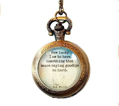 aaa Winnie L Ourson Citation Citation Collier Disant Adieu Montre De Poche Collier Adieu Citation How Lucky I Am Boite Cadeau Adieu Amazon Fr Bijoux