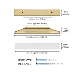 Peaha 10 Pack Finger Edge pulls for Self-Stick
